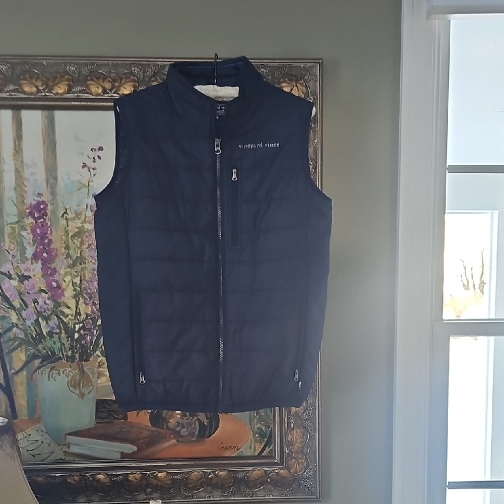 Vineyard Vines Navy Quilted Vest